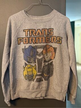 Women's Crewneck Transformers Sweatshirt - Gray